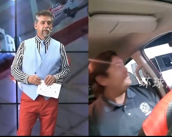 墨西哥记者直播篮球赛时遇劫匪，被索要财物后车也被抢，和他连线的主持人目瞪口呆